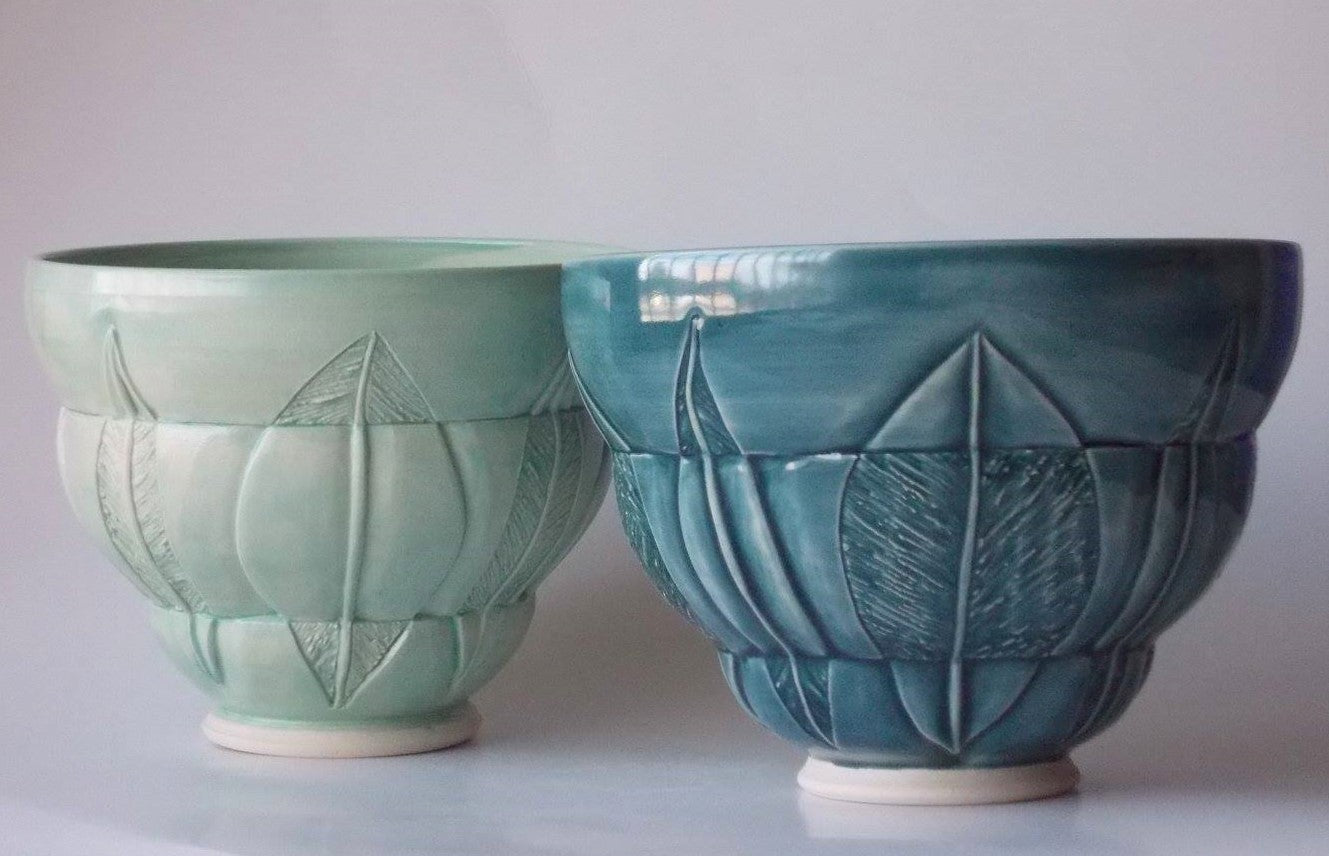 Tall Beehive Bowl Series #1 - Turquoise